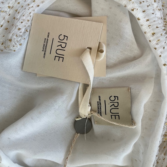 5Rue polka dot ivory short dress - Picture 5 of 7